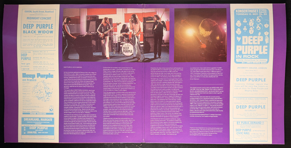 Deep Purple ‎– Scandinavian Nights - Live In Stockholm 1970 2LP (Англия 1988г.)