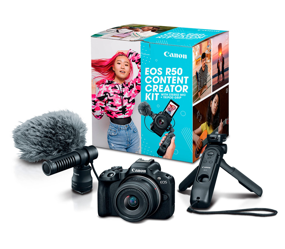 Фотоаппарат Canon EOS R50 RF-S 18-45 F4.5 - 6.3 IS STM Creator Kit
