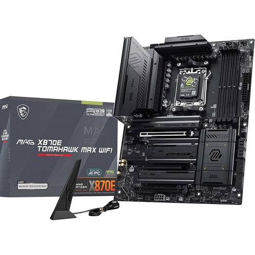 Материнская плата MSI MAG X870E TOMAHAWK MAX WIFI (AM5/AMD X870E/4xDDR5/3xPCI-Ex16/4xM.2/SB/Wi-Fi/BT/GLAN/HDMI/ATX)