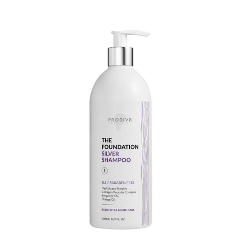 Prodiva Silver The Foundation Shampoo - Шампунь серебристый тонирующий