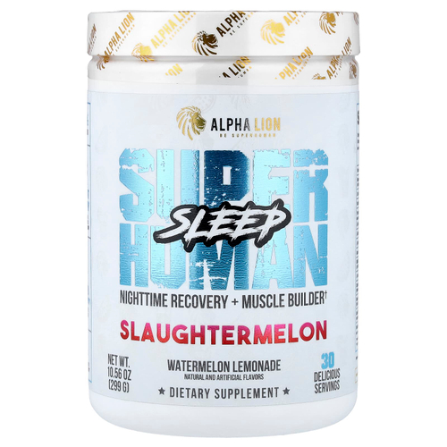ALPHA LION, SuperHuman Sleep, дыня, арбузный лимонад, 299 г (10,56 унции)