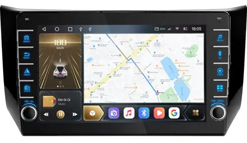 Магнитола для Nissan Sentra/Sylphy B17 2012-2023, Tiida 2015 - Kuberg SF-1666 (кнопки и крутилки) QLed, Android 12, Быстрая, CarPlay, 4G SIM-слот