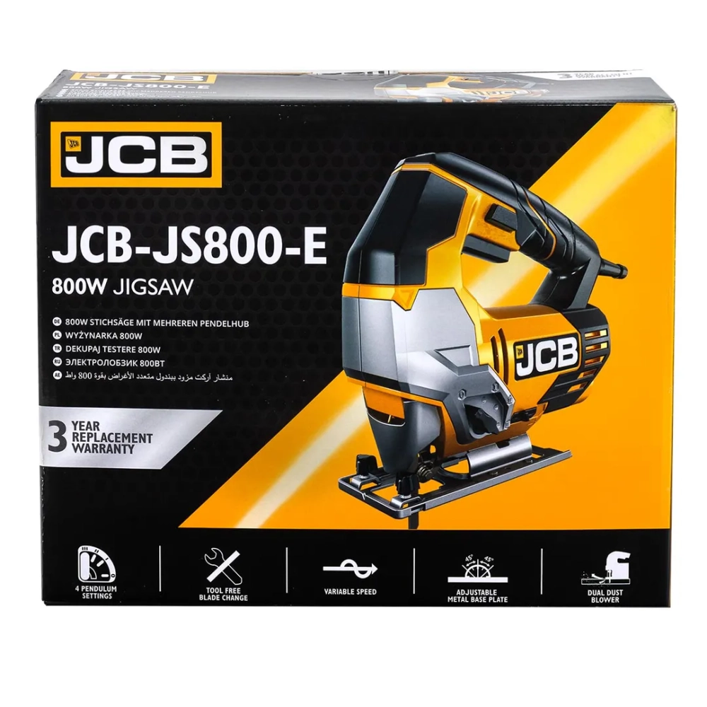 Электролобзик (800W, 500-3000 ход/мин) JCB JCB-JS800-E