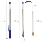 Ручки шариковые НАБОР 4 ЦВЕТА STAFF "Basic Budget BP-02", письмо 500 м, длина корпуса 13,5 см, линия письма 0,5 мм, 143762