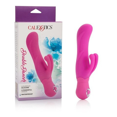 Розовый вибратор из силикона "Posh Silicone Double Dancer" (Цвет: розовый)