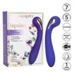 Фиолетовый вибромассажер с электростимуляцией Intimate Estim Petite G Wand - 19 см. (Цвет: фиолетовый)