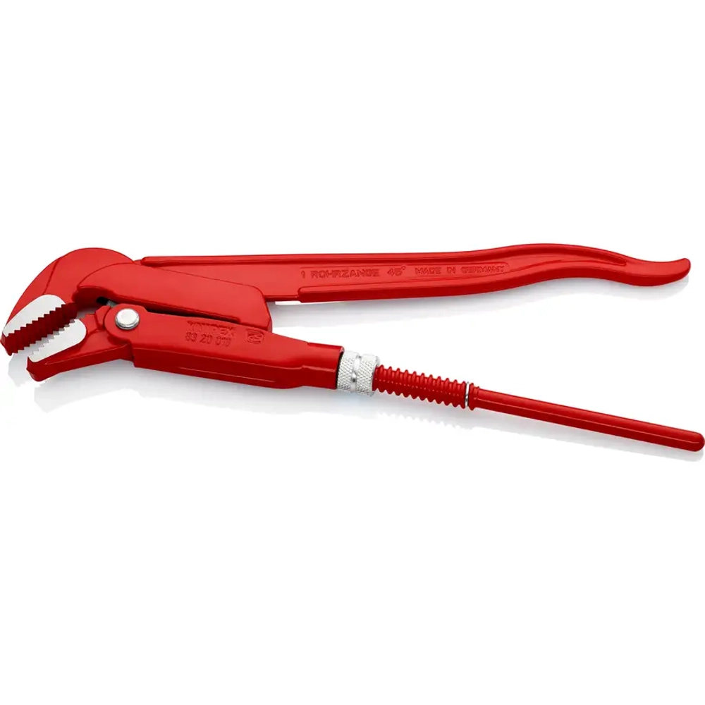 Клещи трубные угловые 45° с красным порошковым покрытием 320 мм Knipex 83 20 010