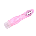 Розовый вибратор Glitters Dual Probe - 22,2 см. (Цвет: розовый)