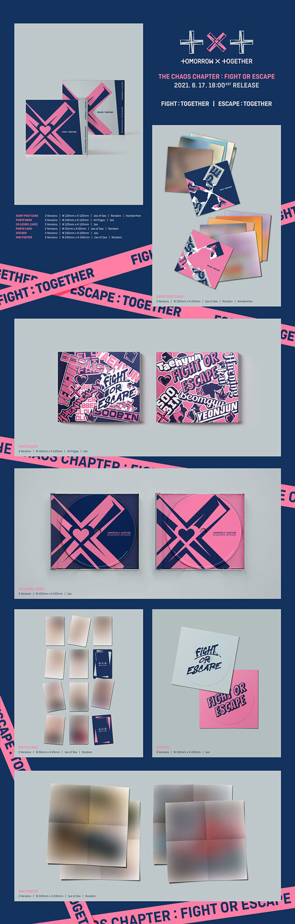 Альбом TXT - THE CHAOS CHAPTER : FIGHT OR ESCAPE (TOGETHER Ver.)