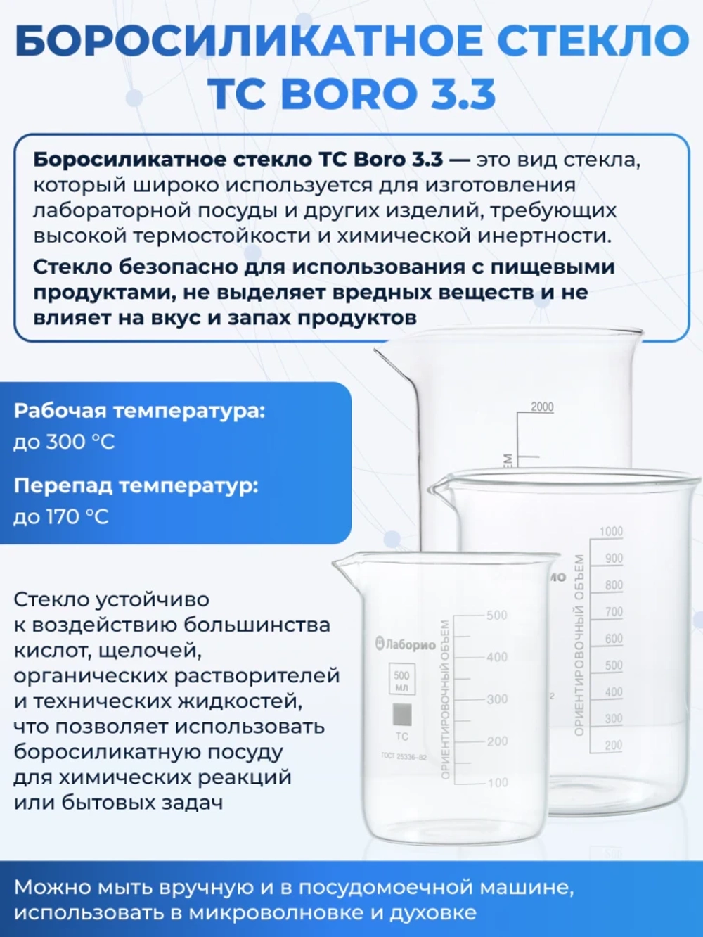 Пробирка с завинчивающейся крышкой 18х180 мм, Boro 3.3