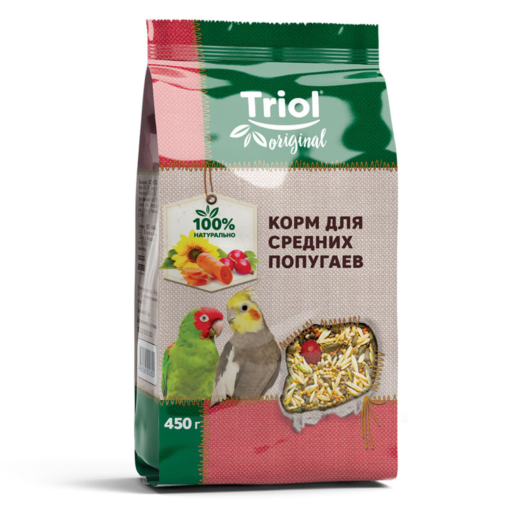 Тriol Original корм для средних попугаев 450 г