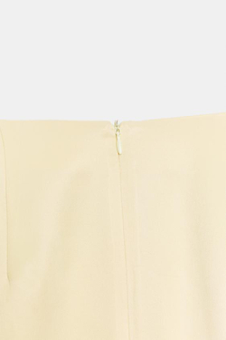 ZARA ПРЯМАЯ ЮБКА МИДИ — ZW COLLECTION, ЭКРЮ