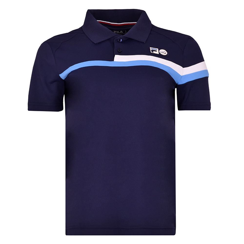 Футболка для мальчика теннисная Fila Polo Louie Boys - небесный
