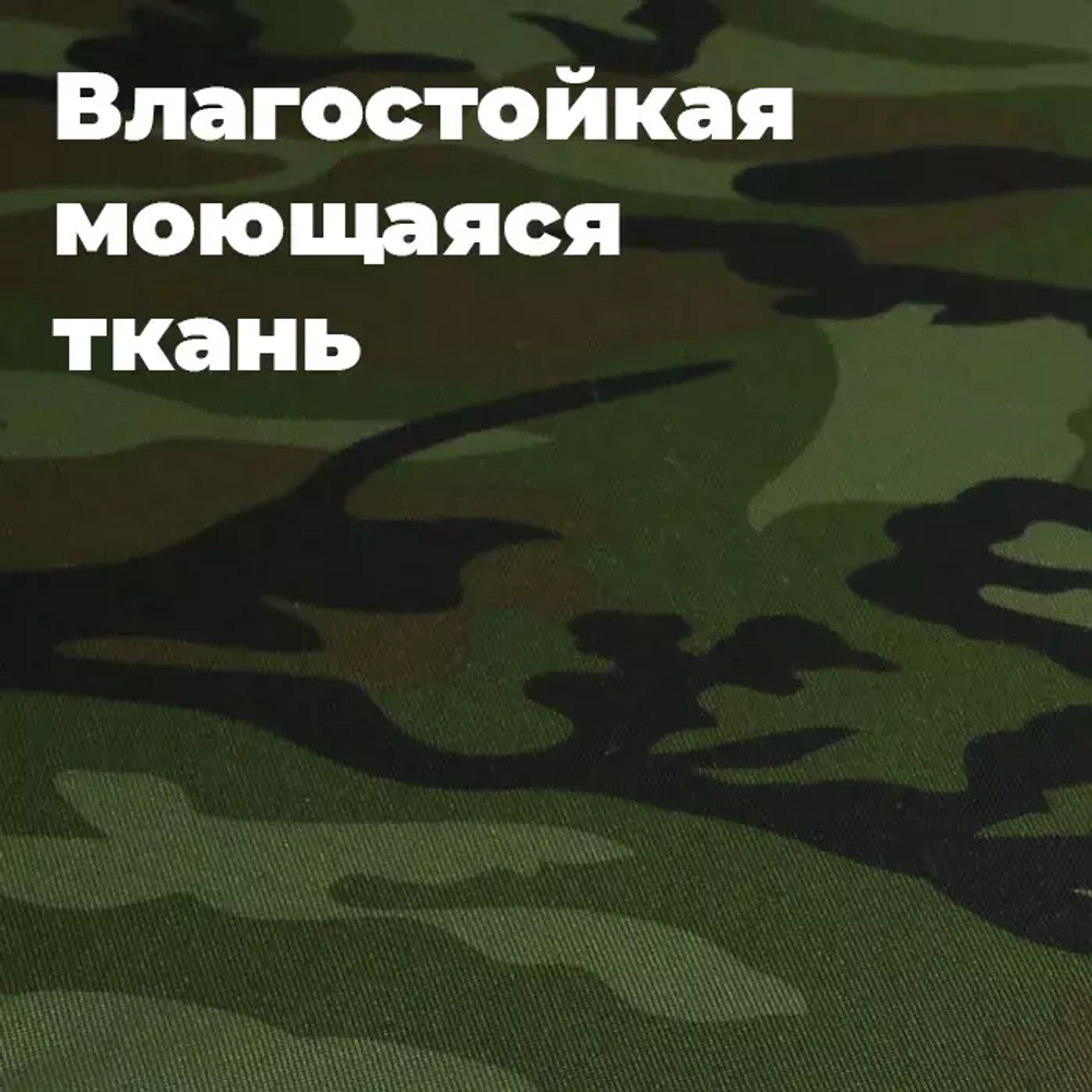 Лежак для средней собаки размер L антивандальная ткань разборный зеленый хаки Brutal Heart