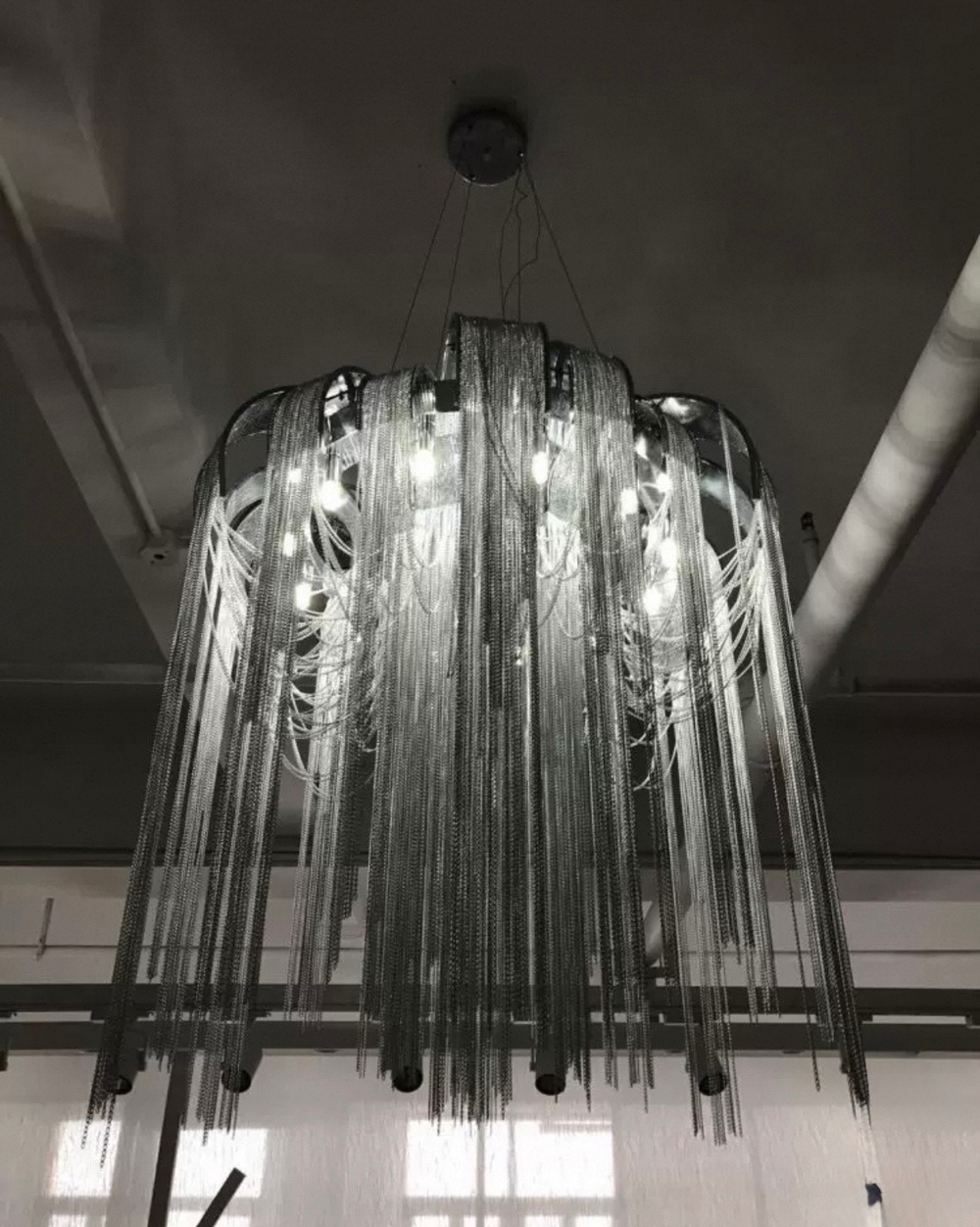 Pendant design lamp Volver by Terzani (Silver)