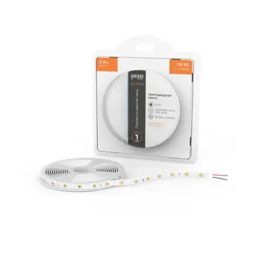 Лента  в комплекте LED 5050/60 12V 8W/m 900lm/m 3000K 10mm IP20 5m 1/100 BT024 Basic Gauss