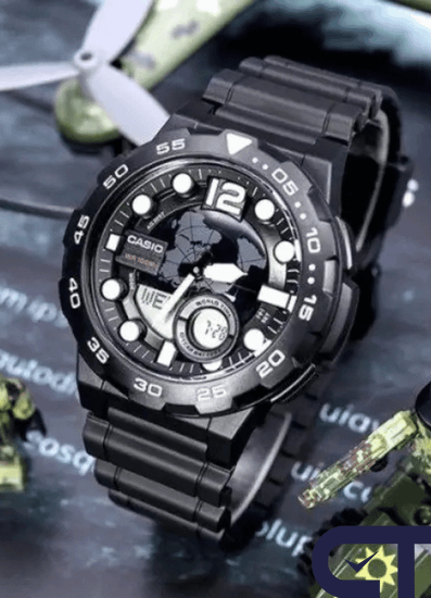 Casio AEQ-100W-1A — мужские электронные часы