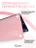 Чехол накладка Gurdini для Macbook Air 13.6" 2022 (A2681) пластик матовый Pink