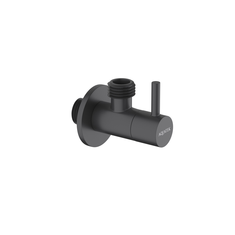 Вентиль угловой Aquatek AQ2452MB 1/2", чёрный матовый