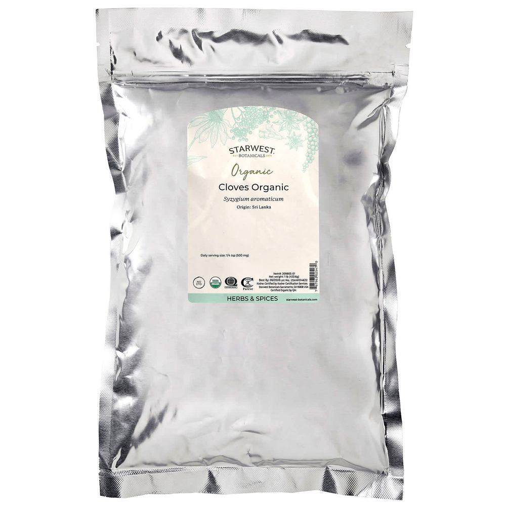 Starwest Botanicals, Органическая гвоздика, 453,6 г (1 фунт)