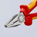 Плоскогубцы комбинированные хромированные 180 мм Knipex 03 06 180 SB
