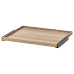 Полка выдвижная IKEA KOMPLEMENT (КОМПЛЕМЕНТ), Белый морёный дуб, 75x58 см