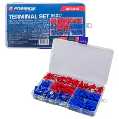 Коннекторы обжимные электрические 240шт. Forsage F-068912