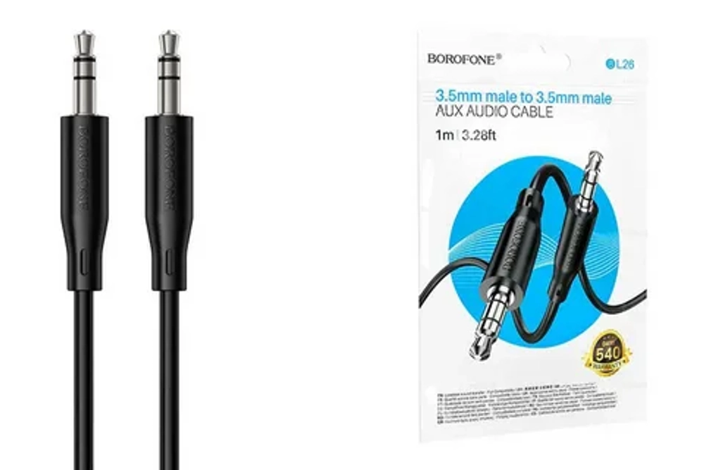 Аудио кабель AUX Borofone BL26 (black)