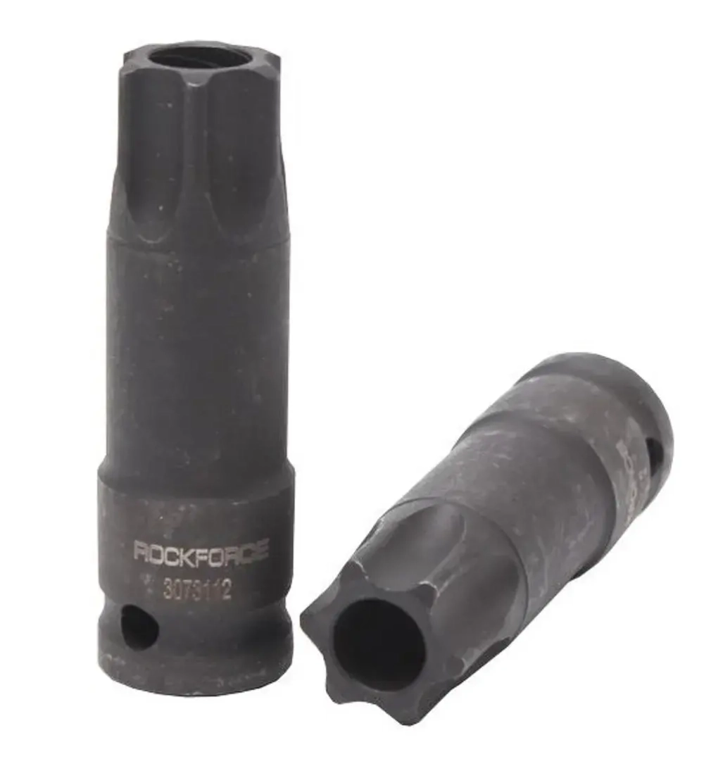 Головка-бита TORX ударная TH45 с отверстием, 1/2'' RockForce##Rock FORCE RF-24607845T