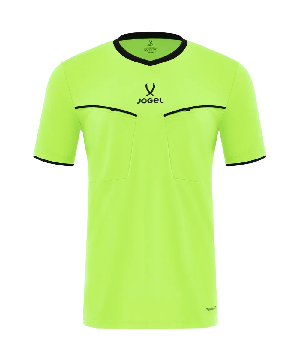 Футболка судейская JOGEL DIVISION PerFormDRY Referee SS Tee 2.0, желтый неон