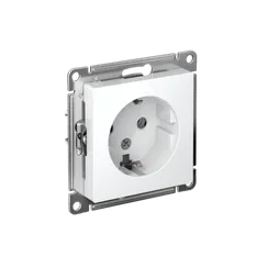 Розетка с заземлением без шторок Systeme Electric AtlasDesign Лотос ATN001343