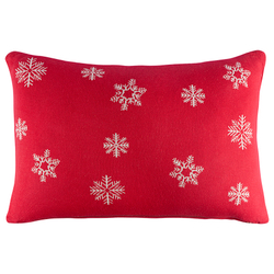 Подушка вязаная с новогодним рисунком 40х60см Tkano New Year Essential Fancy doggy