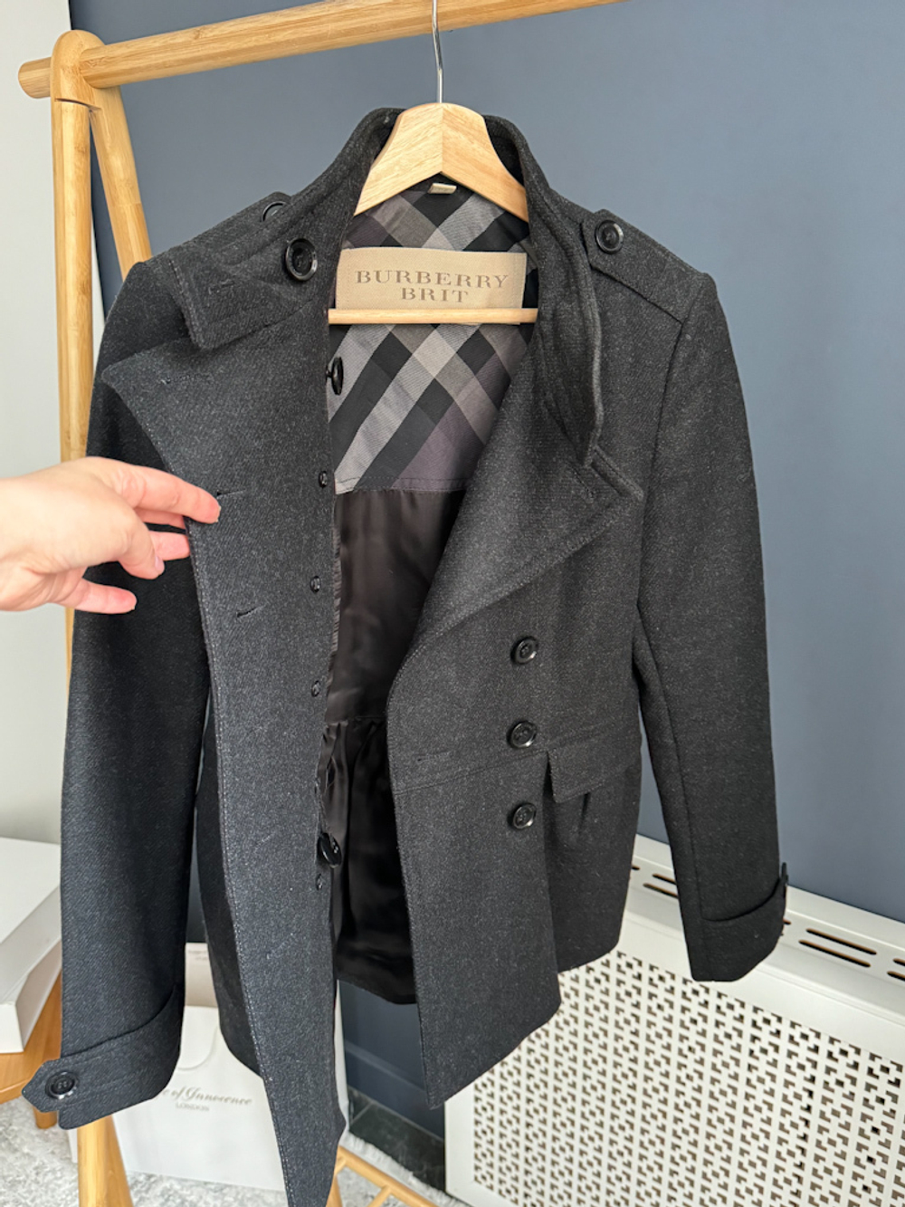 Шерстяное пальто Burberry Brit, XS оригинал