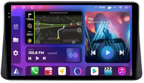 Магнитола для Mitsubishi Eclipse Cross Азия - FarCar S500-TS10 монитор 10.36" QLED на Android 14, Быстрая, CarPlay, 4G SIM-слот