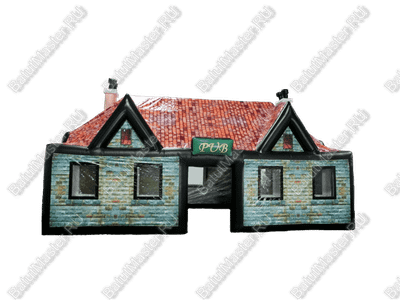 Надувной шатёр-бар «Кирпичный паб», 12×7×6,5 м