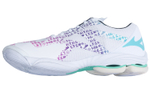 Mizuno Wave Lightning Z7 Slip Resistant Abrasion Resistant Low top Volleyball Shoes Unisex White Purple