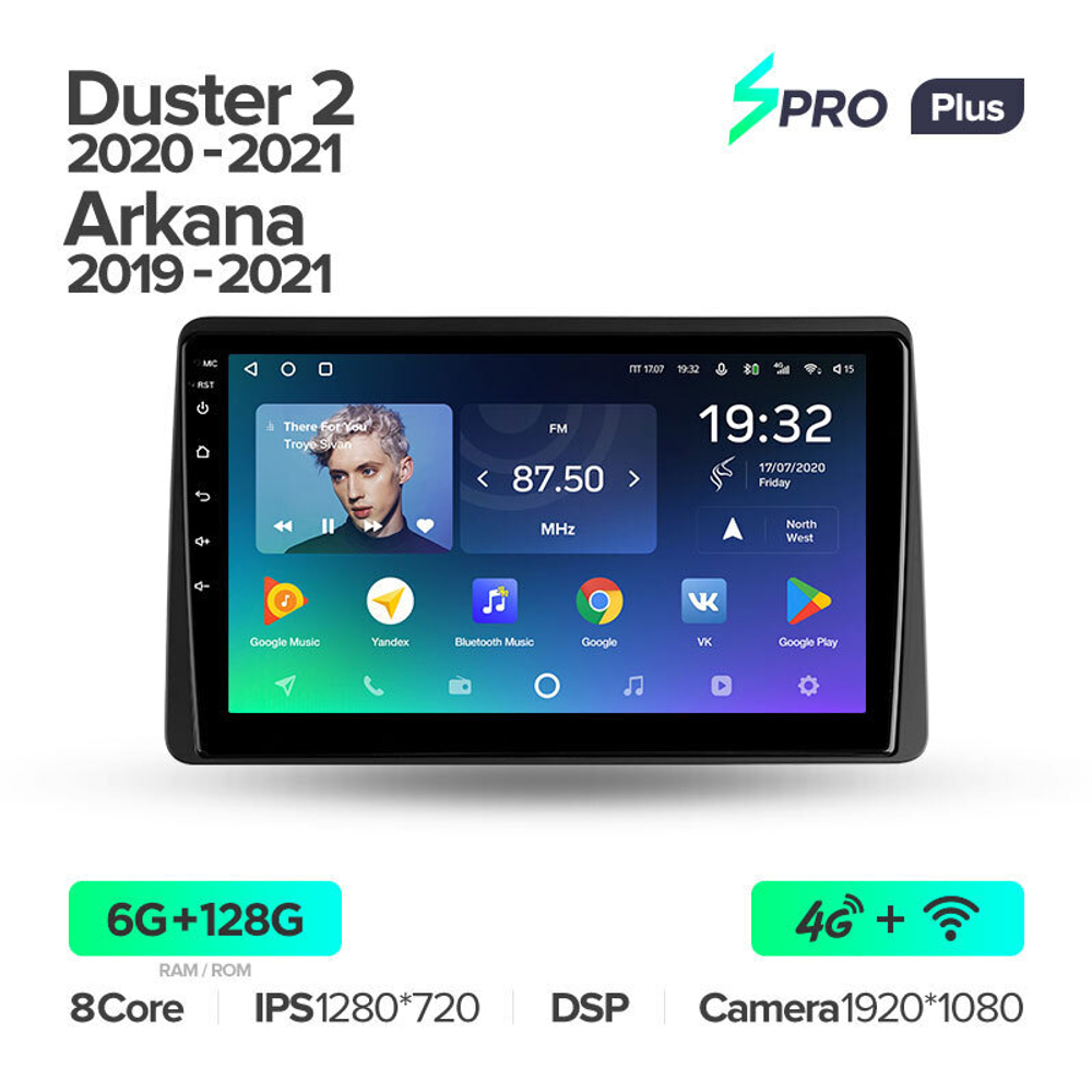 Teyes SPRO Plus 10.2" для Renault Duster, Arkana 2020-2021
