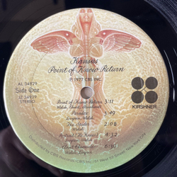 Винтажная виниловая пластинка LP Kansas Point Of Know Return (США 1977) Dust In The Wind