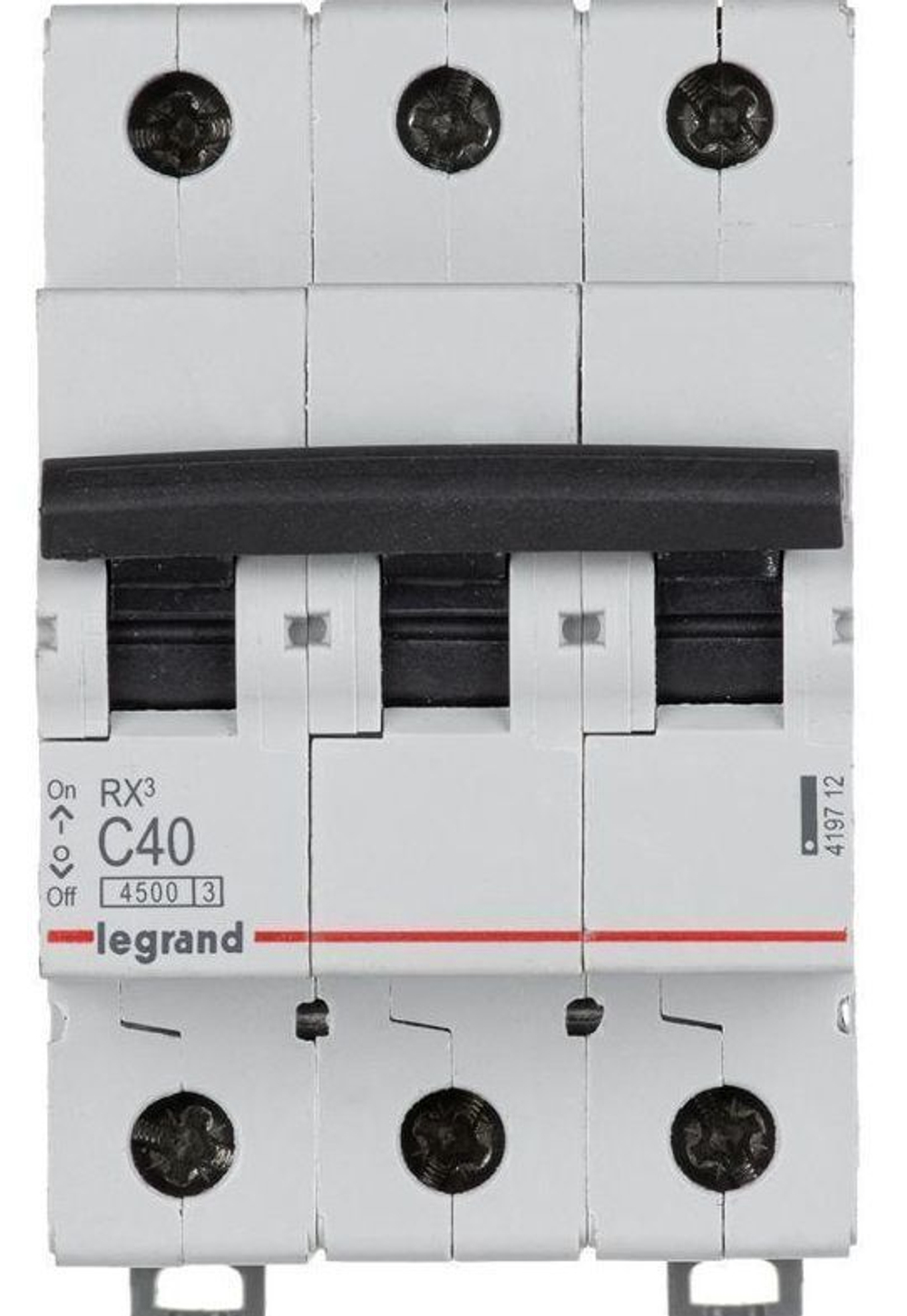 Выключатель автоматический модульный 3п C 40А 4.5кА RX3 Legrand 419712