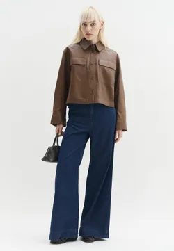 Куртка кожаная женская WEEKEND MAX MARA WKDPIOVRA