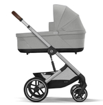 Коляска Cybex Balios S Lux SLV complete Cloud G Almond Beige Plus 3 в 1 Stone Grey с дождевиками