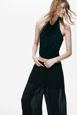 Брюки-баллоны из жатой ткани - H&M