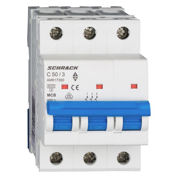 Автоматический выключатель Schrack Technik 3P C 50A 6kA Amparo AM617350--