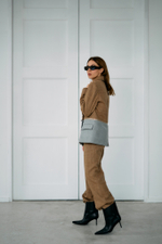 Жакет-конструктор пэчворк на молнии, баска •Карамель/Туман•