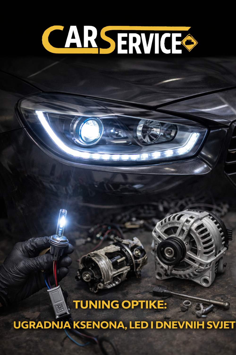 Custom Headlight Tuning: Xenon, LED & DRL Installation