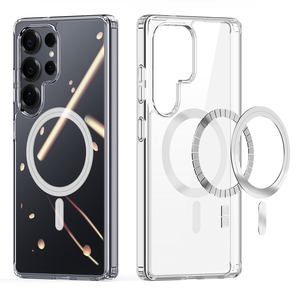 Усиленный прозрачный чехол с MagSafe от Dux Ducis для Samsung Galaxy S25 Ultra, серия Clin Mag Series Case