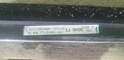 Молдинг двери задней левой Mercedes S (W222) 13-20 Б/У Оригинал A2226900880