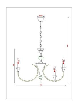 Подвесная люстра 12*E14 A4094LM-12WH белый Collinetta Arte Lamp