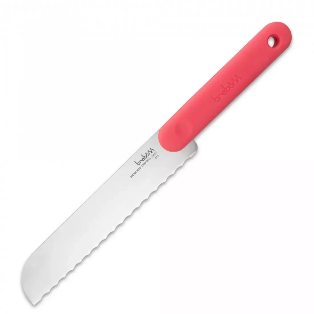 Нож кухонный для хлеба 20см Trebonn Chopping boards and Knives розовый