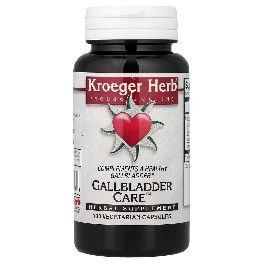 Kroeger Herb Co, добавка для пищеварения, 100 вегетарианских капсул